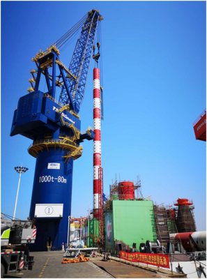 海上风电运维船“海电运维801”接桩业务顺利完成