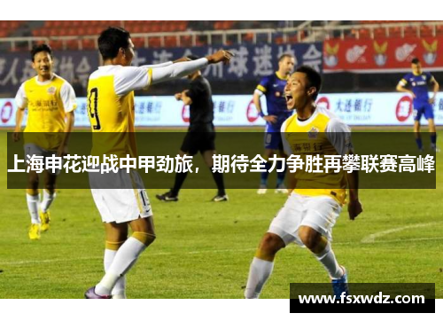 上海申花迎战中甲劲旅，期待全力争胜再攀联赛高峰